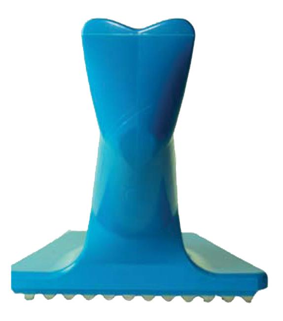 Heavy-Duty Blue Plastic Fish Scaler